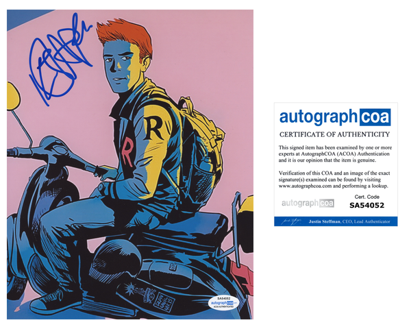 KJ Apa Riverdale Archie Signed Autograph 8x10 Photo ACOA